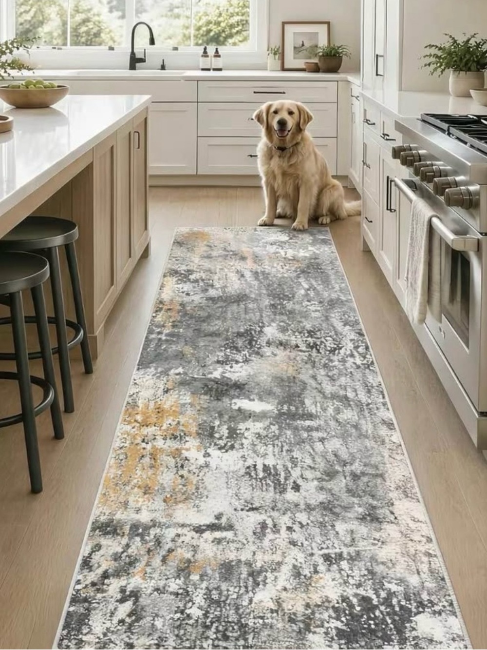 2.5 By 8  Ft Long Hallway Runner Rug – Non-Slip Washable Wide Kitchen Runner New